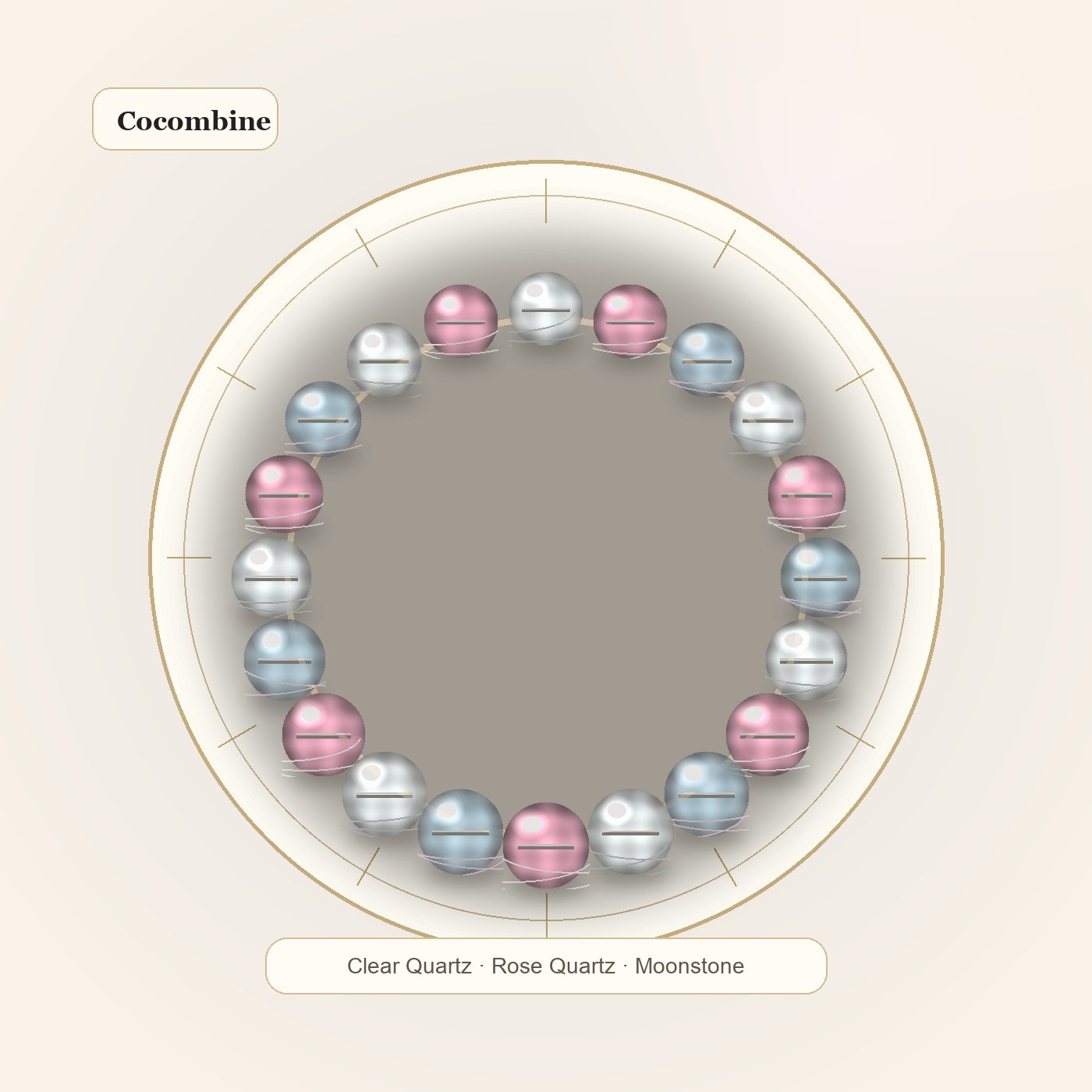 Love Intention Crystal Bracelet by Cocombine