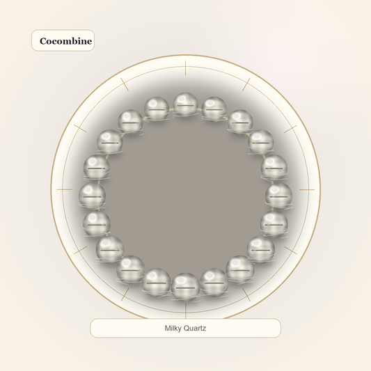 Milky Quartz Classic Bracelet by Cocombine